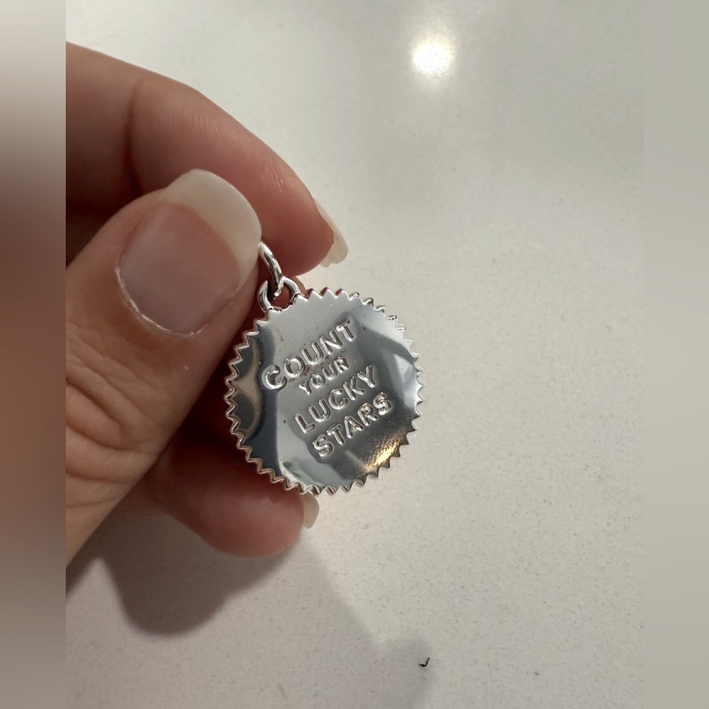 India Hicka Silver 'Count Your Lucky Stars' Pendant -EUC